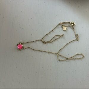 rare kendra scott pink opal sun necklace